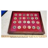 WOODEN NICKELS W/ DISPLAY BOX