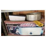 HAMILTON BEACH 18 QUART ROASTER OVEN & FRY BASKET