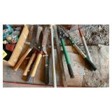 LOPPER, HOE & MISC. GARDEN TOOLS