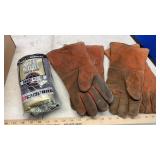 STEEL WOOL, WELDING GLOVES, SLAG HAMMER & BRUSH