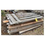 ASSORTED CEDAR WOOD FENCE SLATS