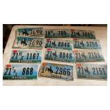 ASSORTED LICENSES PLATES MOSTLY