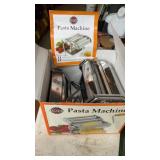 PASTA MACHINE, PLATES & WATER SHOES