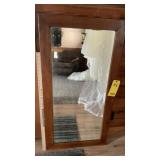 WOOD FRAMED MIRROR MEASURES 24"W X 46"T