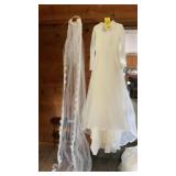 WEDDING DRESS SIZE 12 & PROM DRESS SIZE 8