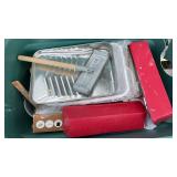 PAINTING SUPPLYS, CART & EMPTY TOOL CASES