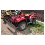 2003 SUZUKI 400 4X4 W/ CYCLE COUNTRY 4' PLOW