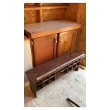 WOOD CABINET & WOOD DESK TOP