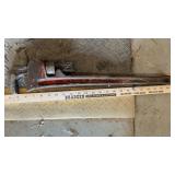 RIDGID 24' PIPE WRENCH & (2) CRESCENT WRENCHES