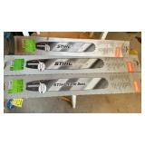 (3) STIHL CHAINSAW BARS