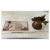 FISH CARVING & WINCHESTER TACKLE METAL SIGN