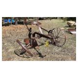 HORSE DRAWN SINGLE BOTTOM RIDING PLOW