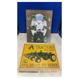 (2) JOHN DEERE METAL SIGNS
