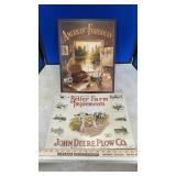 JOHN DEERE & FISHERMEN METAL SIGNS
