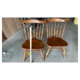 (2) WOOD CHAIRS