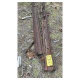 (2) R.R TRACK RAILS (BOTH MEASURE 7
