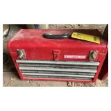 CRAFTSMAN TOOL BOX W/ BOX WRENCHES, SCREW DRIVERS