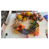 FALL WREATH AND OTHER DECOR