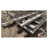 ASSORTED PLASTIC SIDING PIECES & PLASTIC EDGES