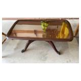 GLASS TOP COFFEE TABLE