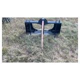 Skid steer bale spear