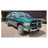 2003 DODGE 2500 4X4 LARAMIE CREW CAB W/BOSS V PLOW