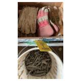 ASSORTED LEAD, WIRE & WORK GLOVES