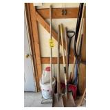 SHOVELS, RAKE, AXE & MISC HAND TOOLS