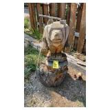 CARVED WOOD BEAR MEASURES 28' TALL