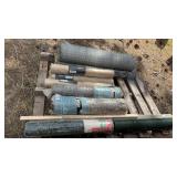 ASSORTED GARDEN FENCING & CHICKEN WIRE
