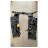 FORCE LEATHER CHAPS SIZE LARGE