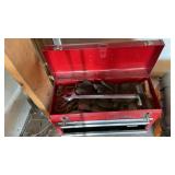 CRAFTSMAN TOOL BOX W/ SOCKETS & MISC. TOOLS