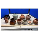 ASSORTED NAVAJO CLAY POTS