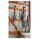 (3) FISHING NETS & FISHING RODS