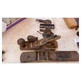 ASSORTED LEATH TOOLS & HAND PLANE PARTS