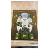 (2) JOHN DEERE AND (1) CASE METAL SIGNS