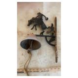 CAST IRON BRONC DINER BELL