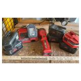 ASSORTED MILWAUKEE POWER TOOLS AND BATTERIES