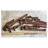 RIDGE AND ASSORTED PIPE WRENCHES
