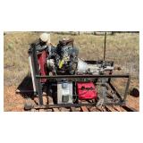 ENGINE TEST STAND WITH ENGINE