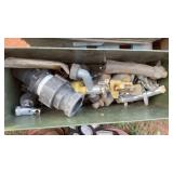 ASSORTED PLUMBING FITTINGS W/ 4 AMMO CANS