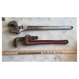 RIDGID 18 inch pipe wrench & CRESCENT WRENCH