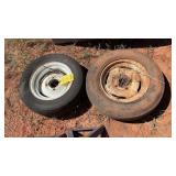 (2) TRAILER WHEELS 4 LUG