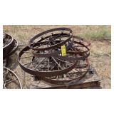(4) STEEL IMPLAMENT WHEELS