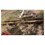 (2) WOOD POSTS 6 INCHES BY 10 FEET