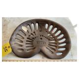 JOHN DEERE CAST IRON TRACTOR SEAT