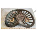 JOHN DEERE CAST IRON TRACTOR SEAT