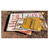 ASSORTED METAL SIGNS