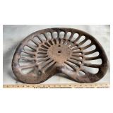DEERING CAST IRON TRACTOR SEAT