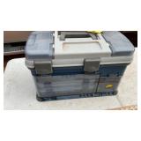 TACKLE BOX , BASEBALL GLOVE, SAFTY GLASSES & MORE